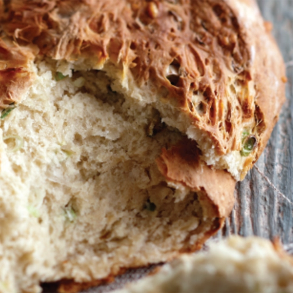 Cheddar & Spring Onion White Soda Bread